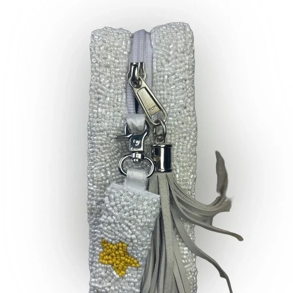 NWT Tiana Designs Ny Beaded Square Crossbody Rainbow Rolling Stones Purse Bag - Picture 4 of 15